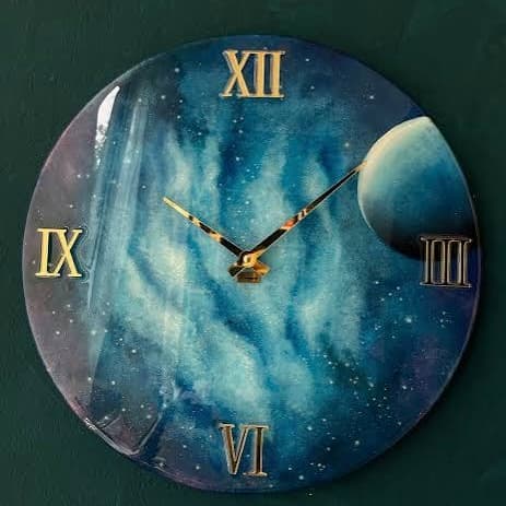 Nature's Canvas artisan clock